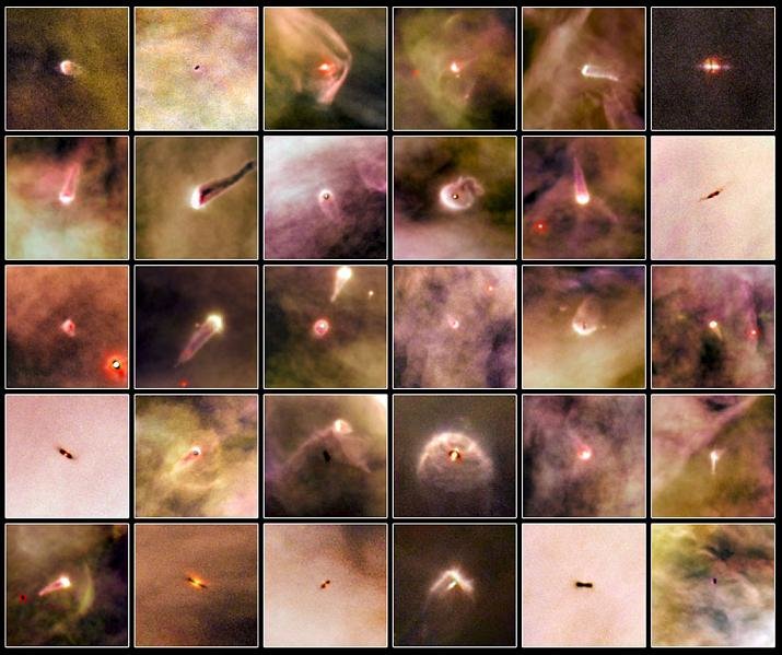 heic0917a Хаббл сфотографировал 30 зародышей планетарных систем 