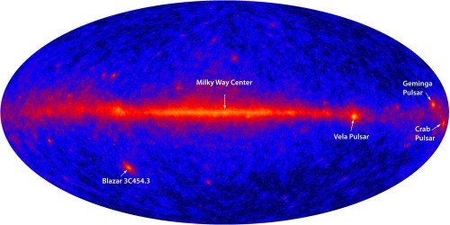 fermi0827081-500x250 В центре Млечного Пути происходит аннигиляция частиц тёмной материи?