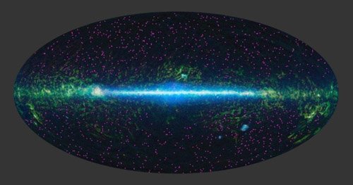 2-13 Телескоп WISE нашел тысячу скрытых галактик и миллионы черных дыр 
