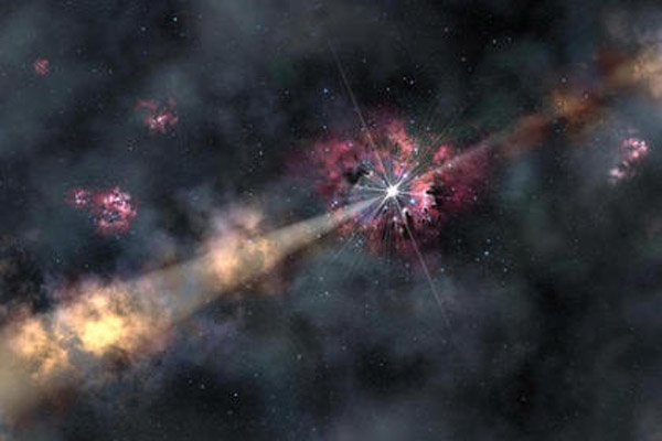 Гамма-всплеск позволил рассмотреть раннюю «невидимую» галактику